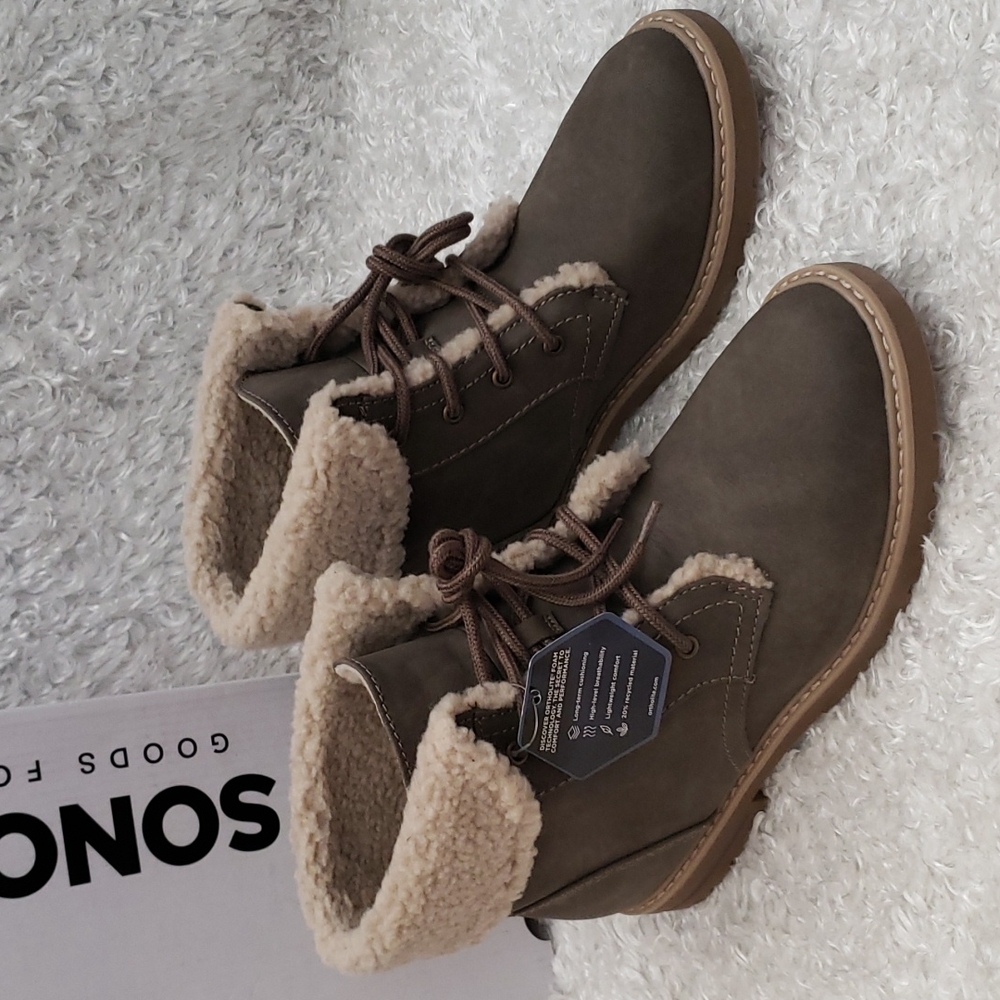 Faux Fur Lined Lightweight Warm Ankle Boots